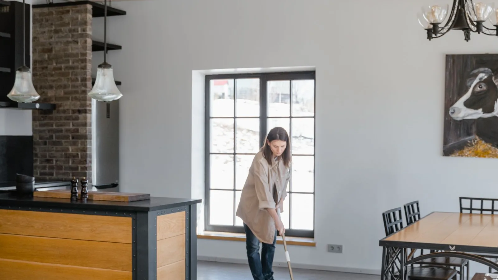 Different hard floor types being cleaned with the right method in a Point Cook home
