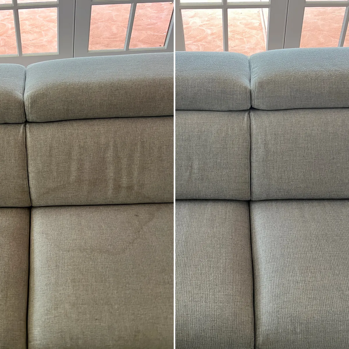 Couch cushions and seats refreshed on a real western Melbourne job