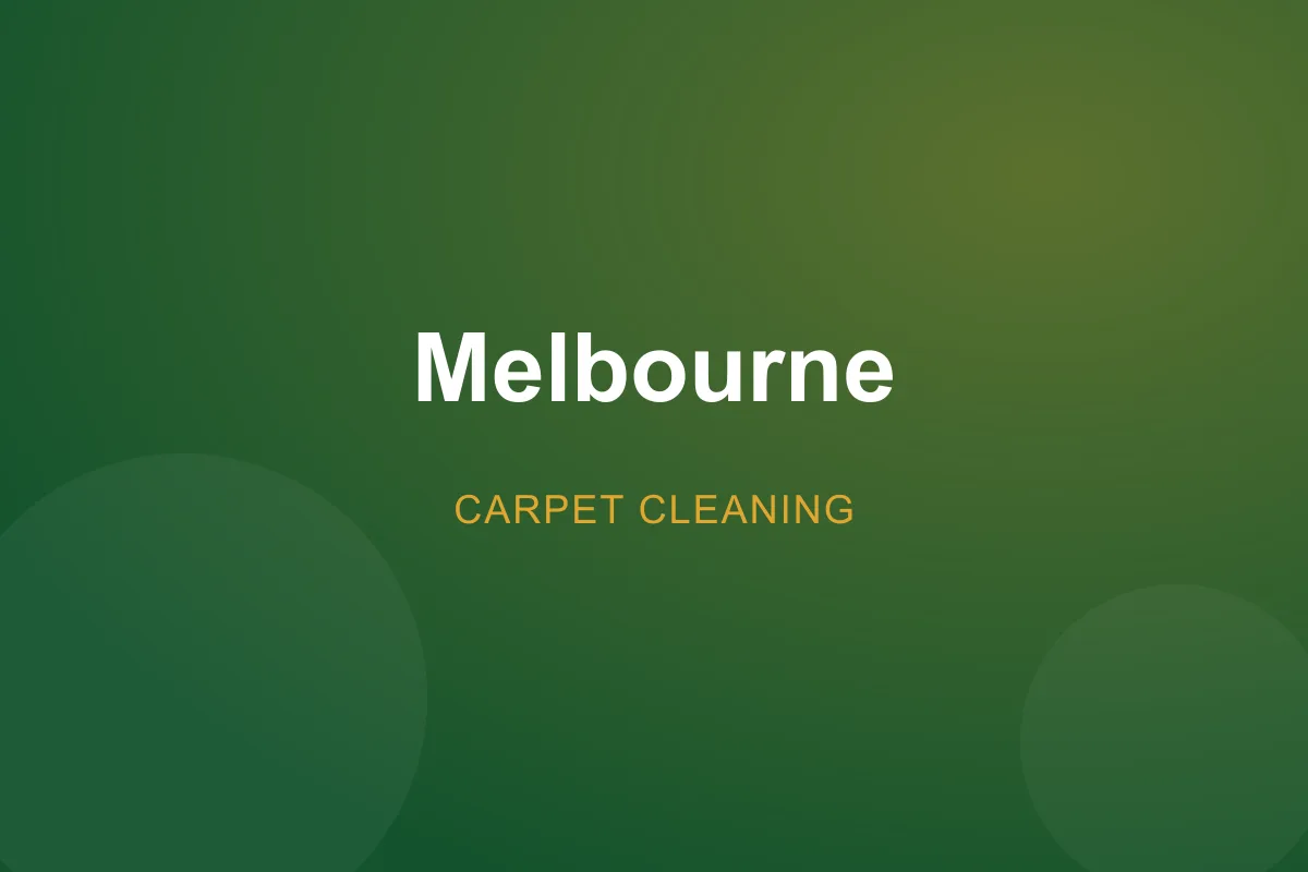 Professional carpet cleaning in Melbourne, VIC