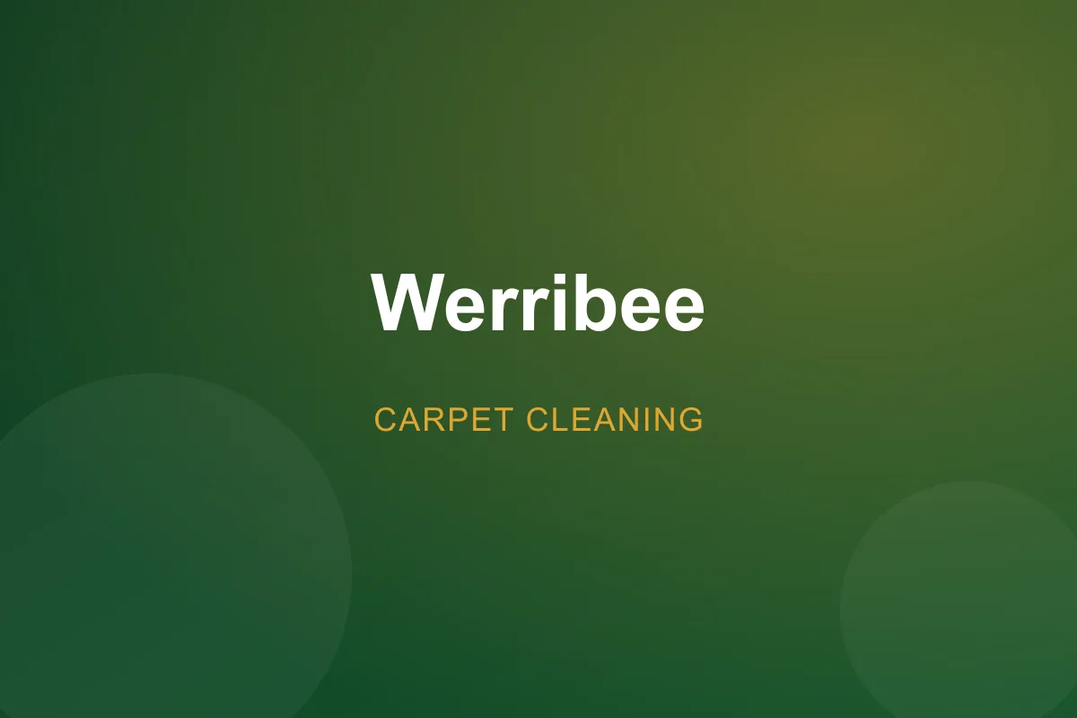 Professional carpet cleaning in Werribee, VIC