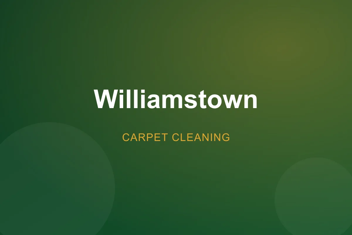 Professional carpet cleaning in Williamstown, VIC