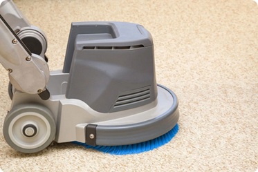 VLM Capet Cleaning A dry carpet cleaner cleaning white carpet.